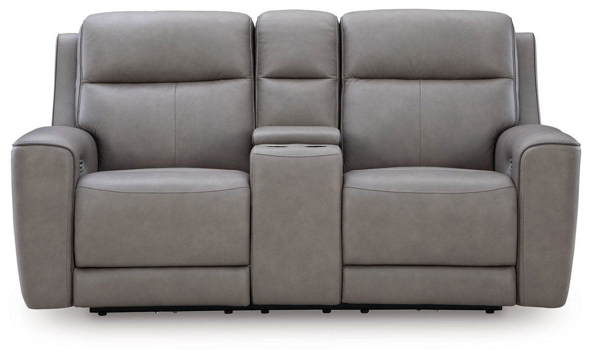 5Z-Comfort - Relaxation - Power Reclining Loveseat with Console / Adj Headrest