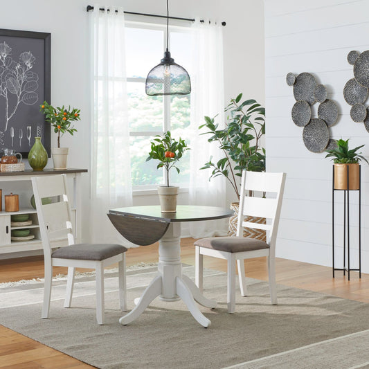 Brook Bay - 3 Piece Dining Room Drop Leaf Table Set