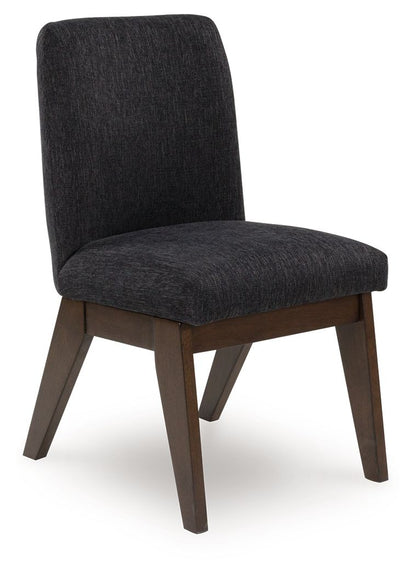 Dilenno - Dining Upholstered Side Chair (Set of 2) - Dark Brown