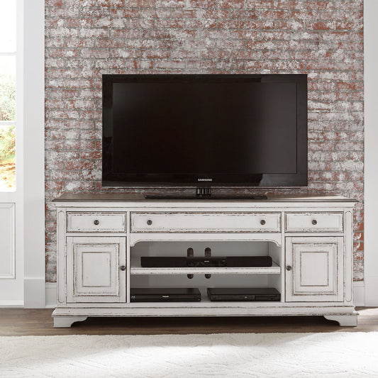 Magnolia Manor - Entertainment TV Stand - Antique White