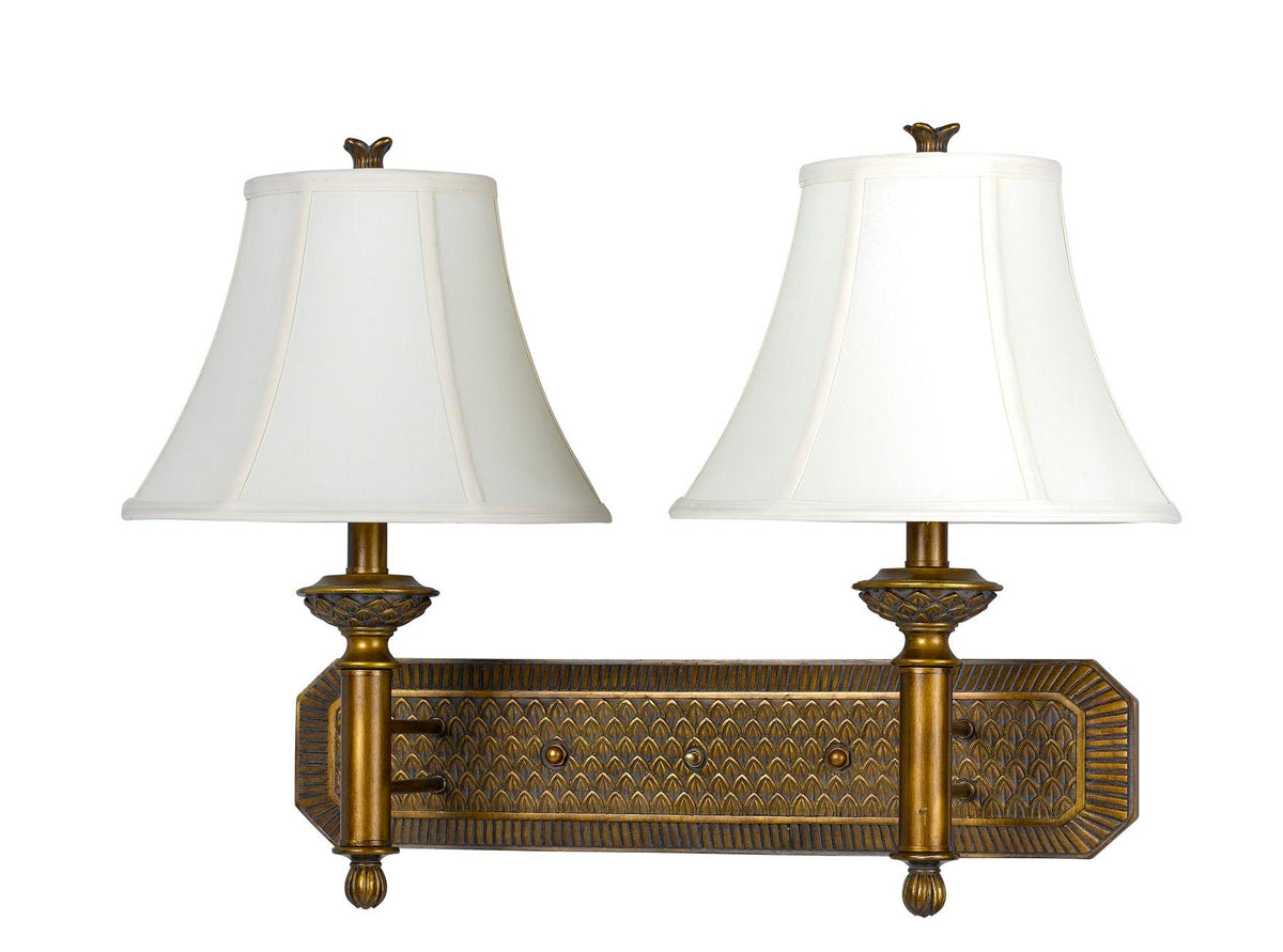 Pineapple - 19" Height Metal Wall Lamp - Antique Gold