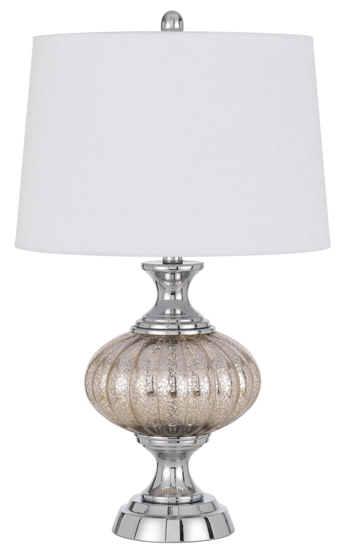 Ossona - Table Lamp - Chrome & Crackle