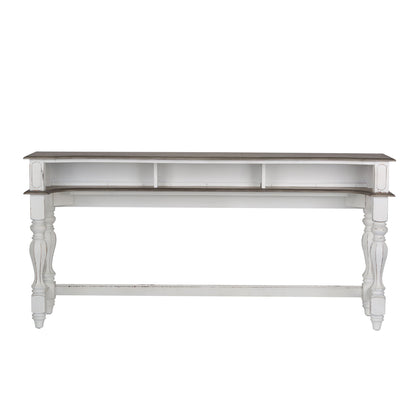 Magnolia Manor - Console Bar Table - Antique White