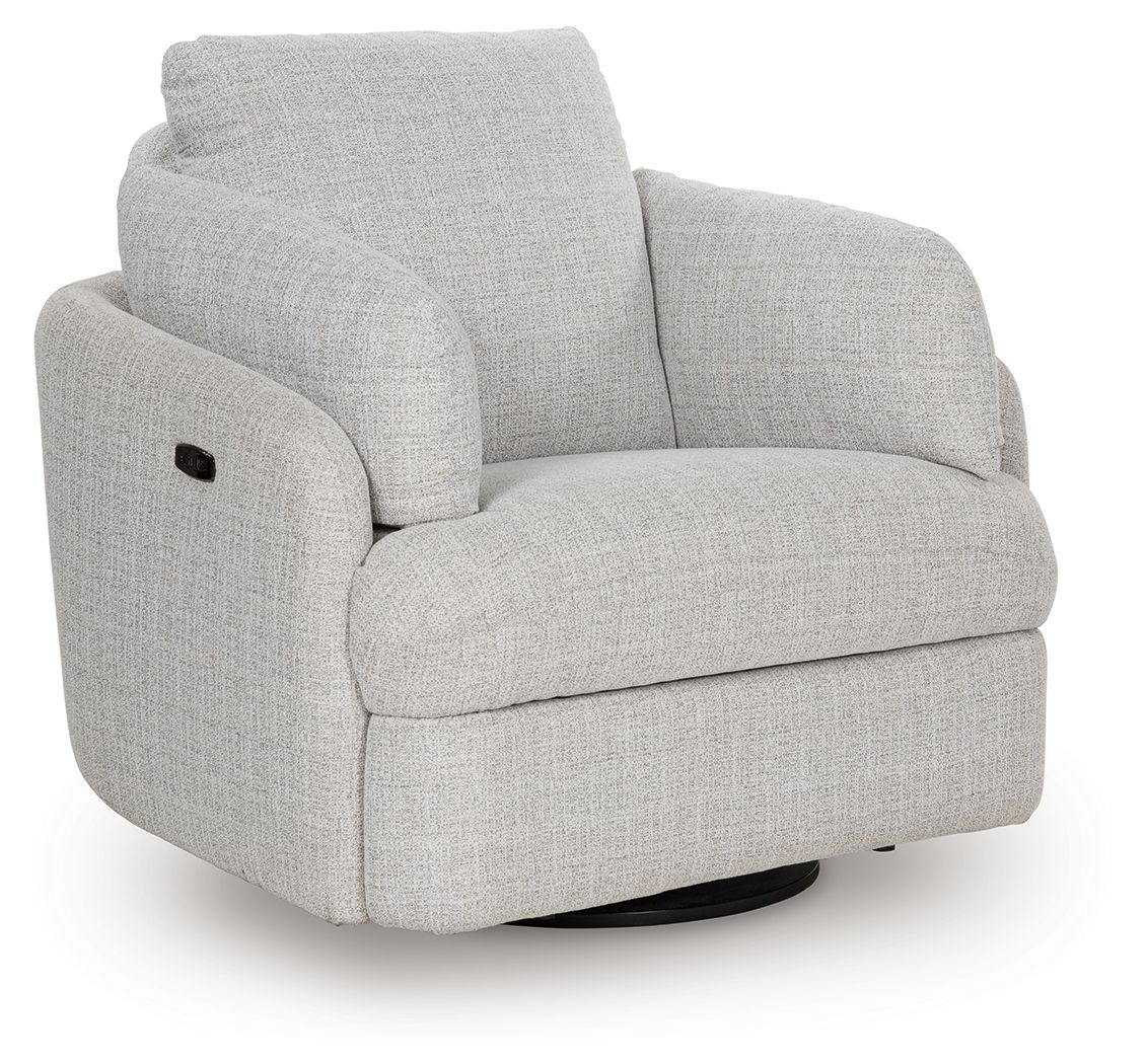 Alainmont Next-Gen Nuvella - Swivel Power Recliner - Stone