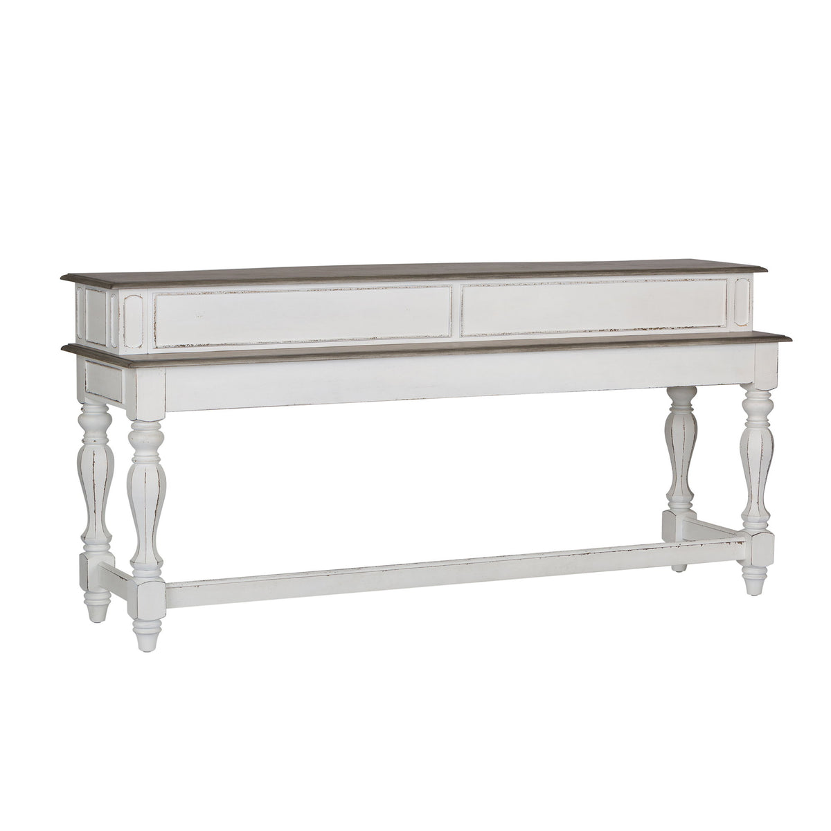 Magnolia Manor - Console Bar Table - Antique White
