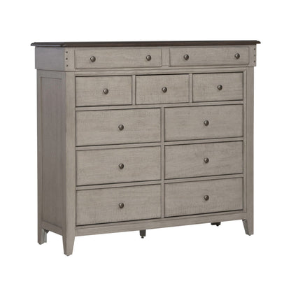 Ivy Hollow - 11 Drawer Chesser - Weathered Linen / Dusty Taupe