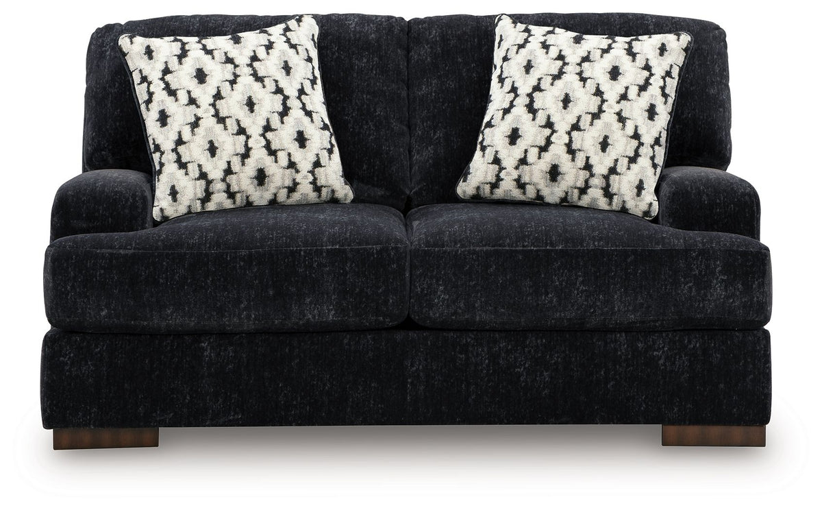 Whitmore Manor - Loveseat - Black Pearl