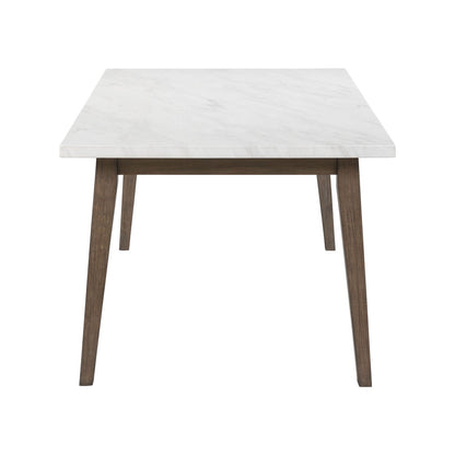 Edison - Rectangular Leg Table With Faux Marble Top - Brownstone