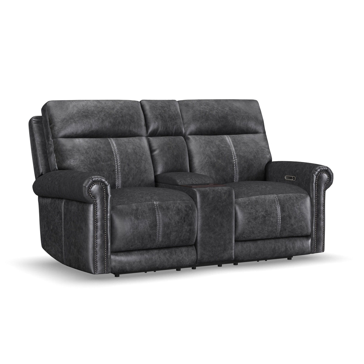 Alexander - Power Reclining Loveseat With Console, Power Headrest & Lumbar