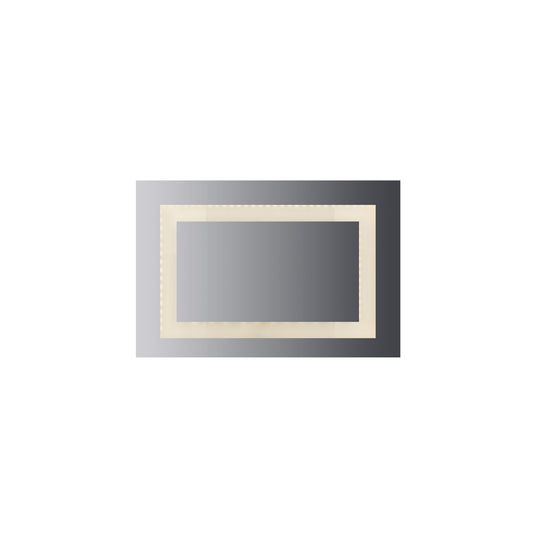 36" x 24" LED Wall Glow Mirror - Metal