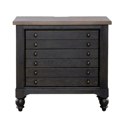 Americana Farmhouse - Bedside Chest With Charging Station