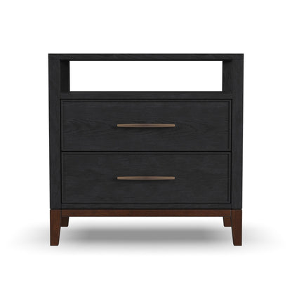 Waterfall - Nightstand - Deep Ebony