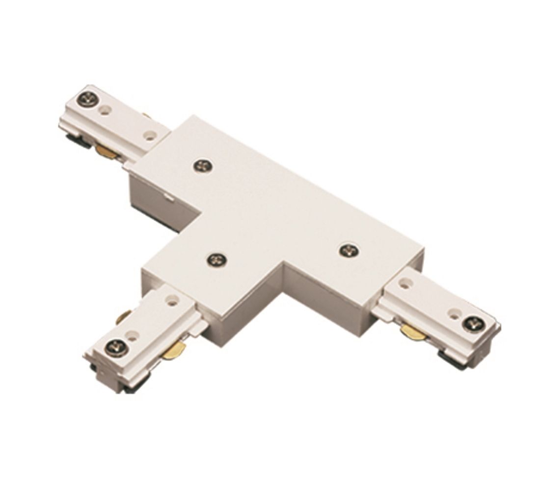 0.8" Height T Connector With Right Polarity - White