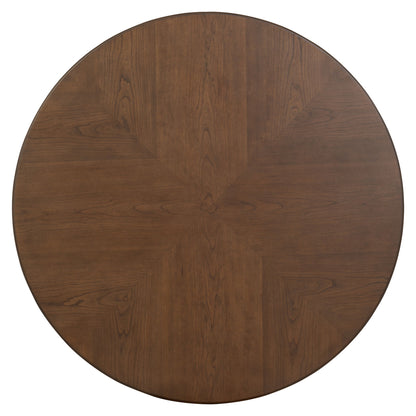 Bellevue - Round Coffee Table With Casters - Whiskey Brown