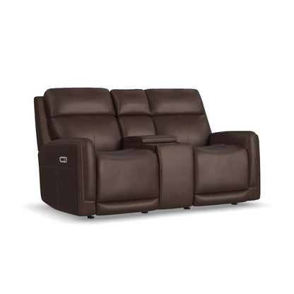 Alister - Power Gliding Loveseat With Console, Power Headrests & Lumbar