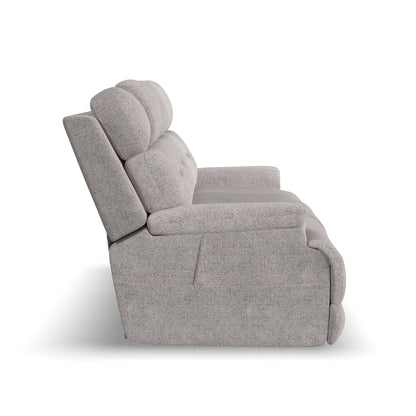 Zecliner Zofa - Power Sleep Sofa With Power Headrests & Lumbar - Dove