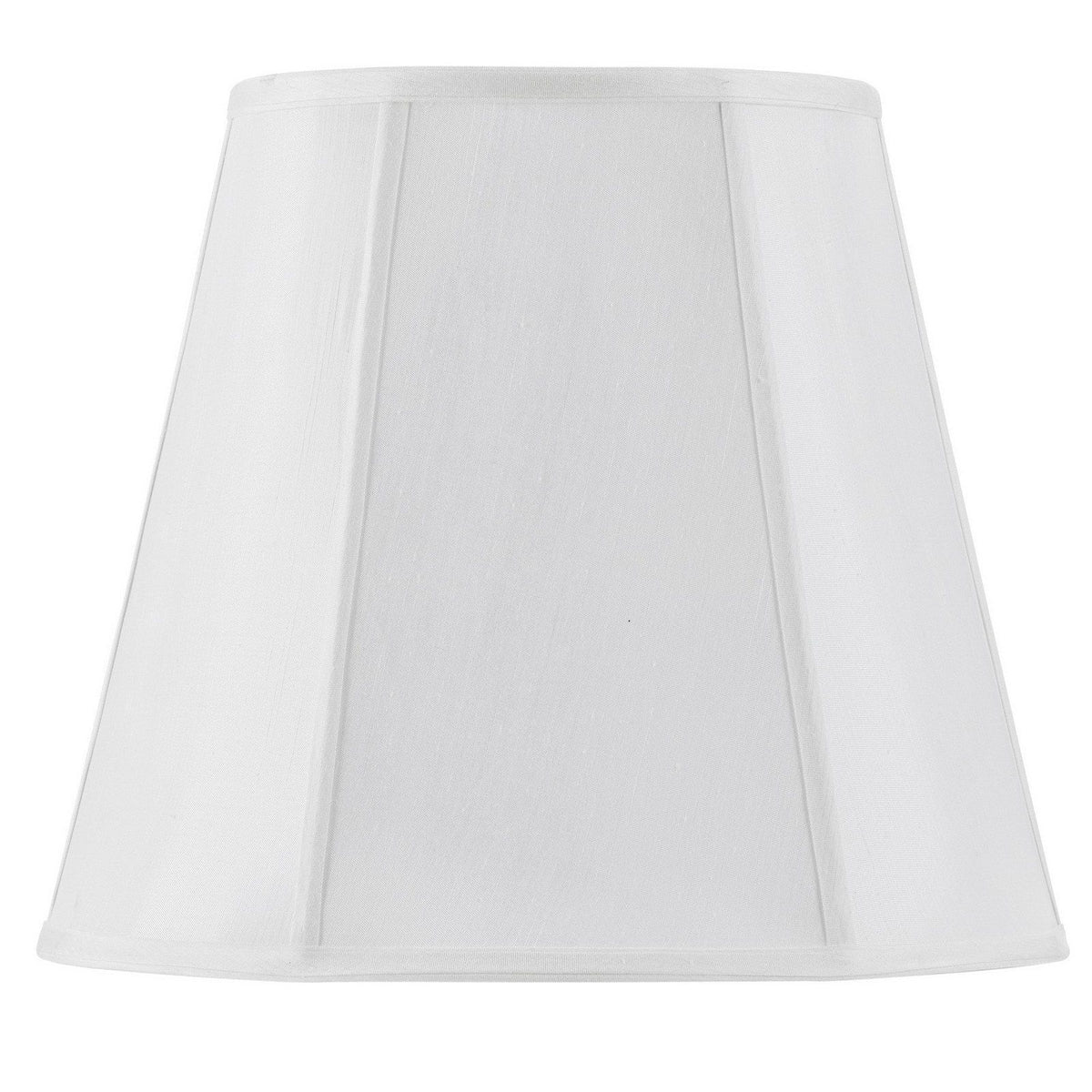 Piped Deep Empire - 16" Height Fabric Shade - White