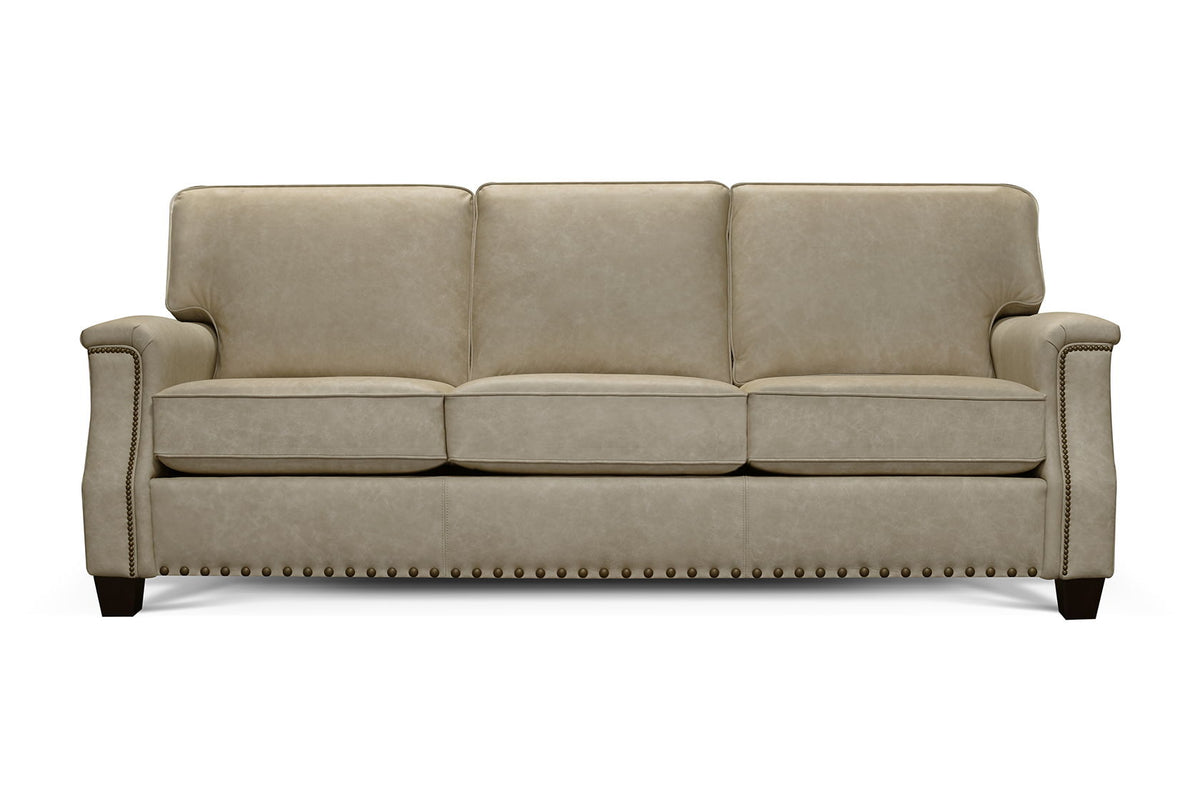 Salem - Leather Sofa With Nails