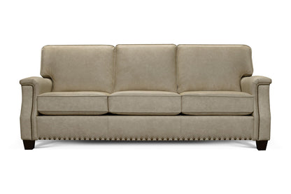 Salem - Leather Sofa With Nails