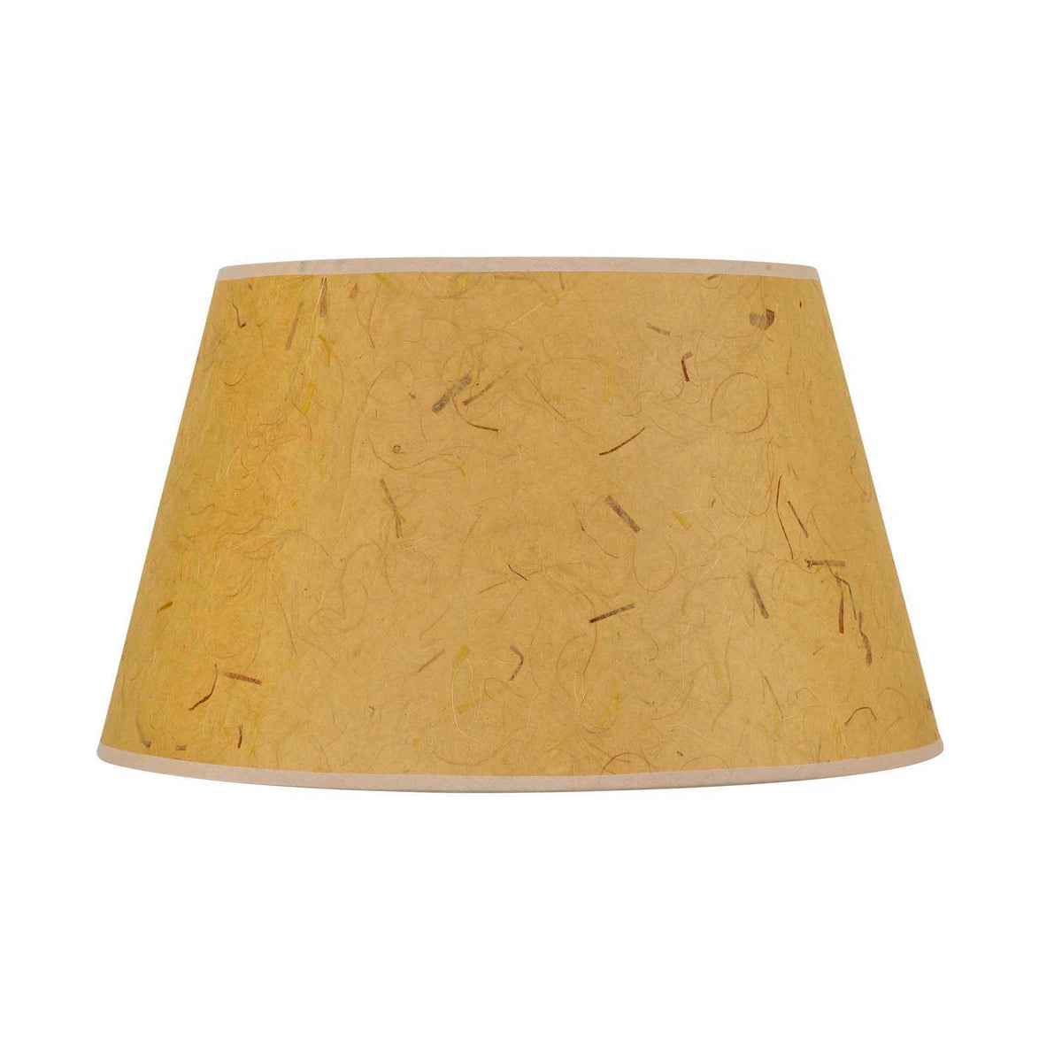 10" Height Paper Shade - Kraft & Light Brown - 17" Diameter