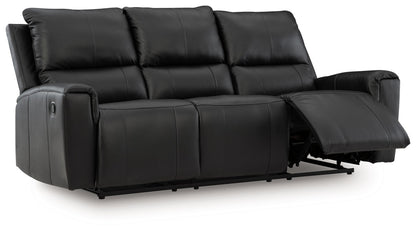Glossmore - Reclining Sofa - Black