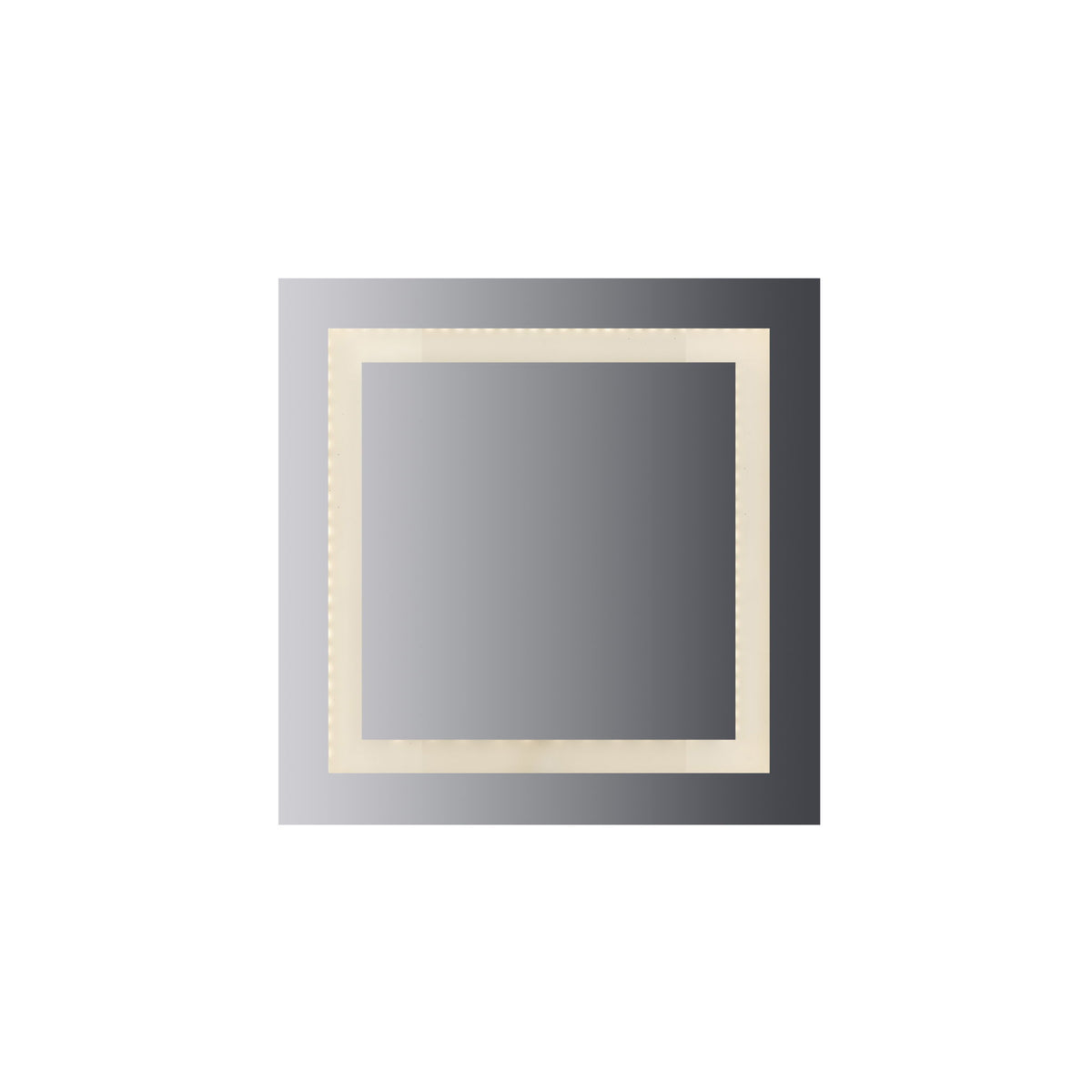 36" x 36" LED Wall Glow Mirror - 64W