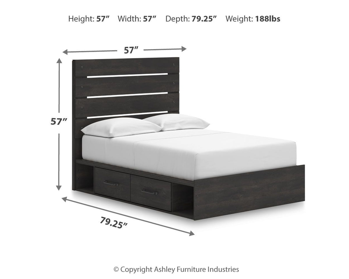 Hollivern - Panel Storage Bed