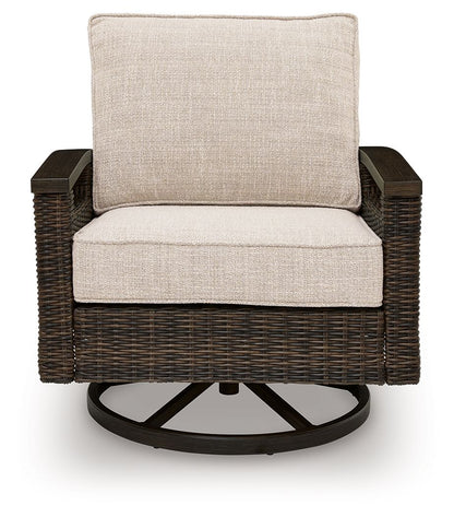 Monterey Point - Swivel Lounge Chair (Set of 2) - Dark Brown