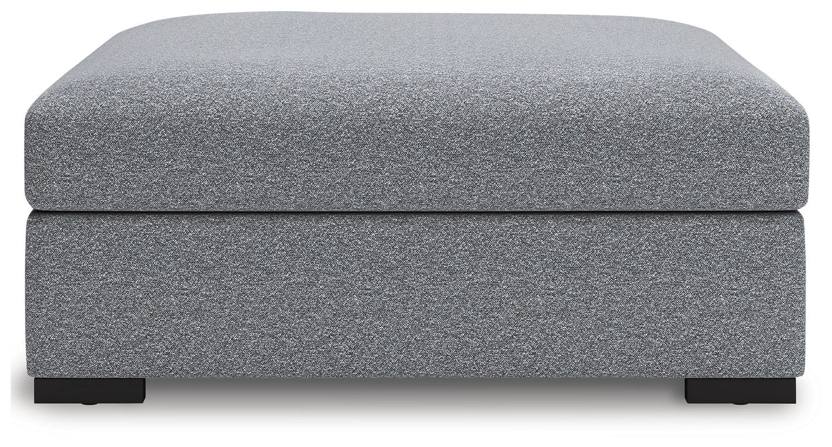 Bealton - Oversized Accent Ottoman - Salt And Pepper