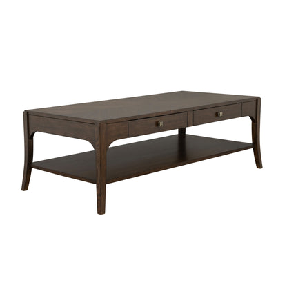 Sylvie - Rectangular Coffee Table - Dark Brown