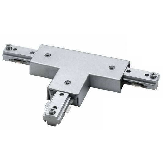 0.8" Height T Connector With Left Polarity - Brushed Steel