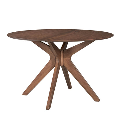 Space Savers - Round Pedestal Table - Walnut